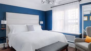 Premium bedding, pillowtop beds, in-room safe, individually decorated