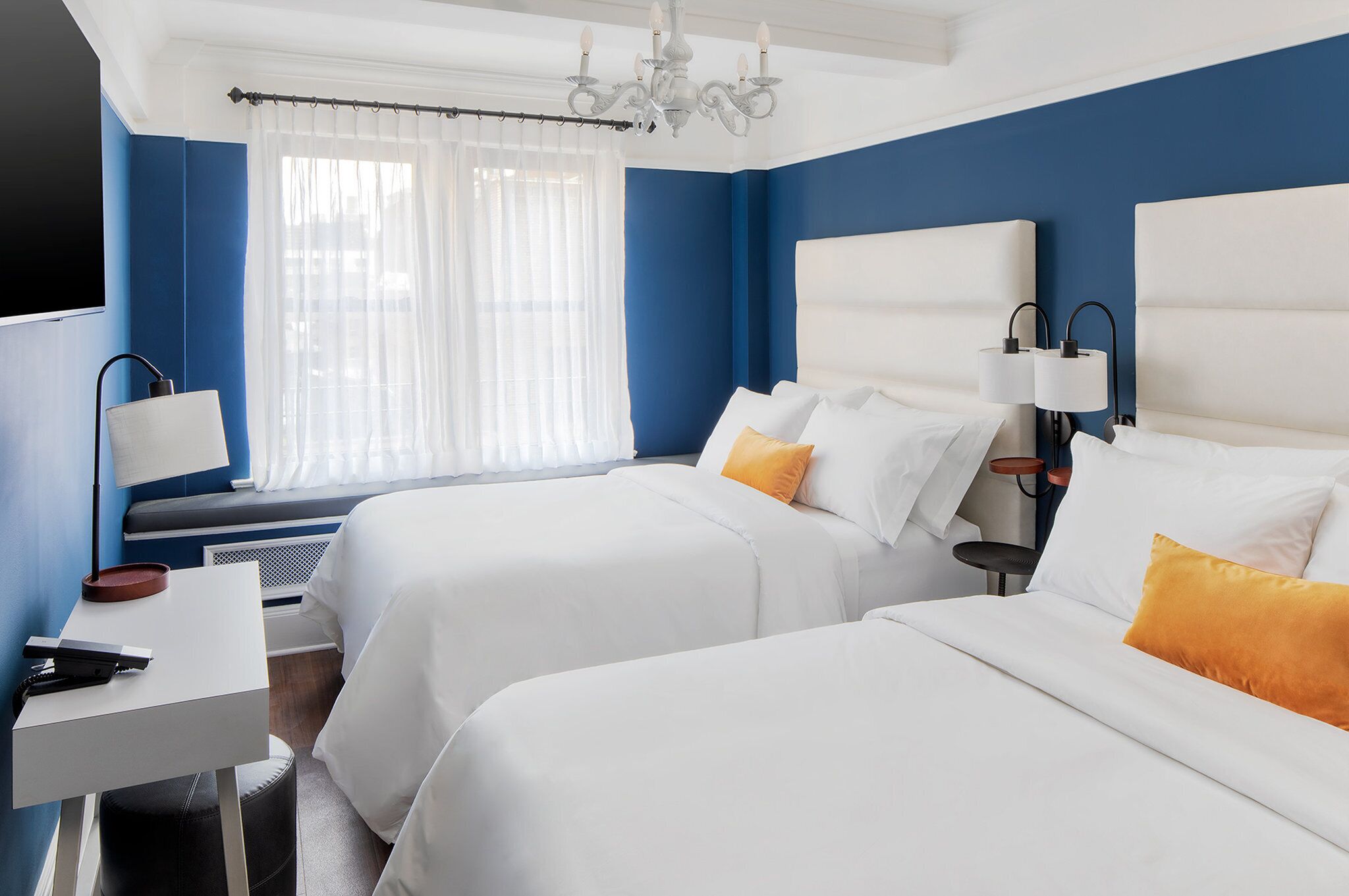 Standard Room, 2 Double Beds | Premium bedding, pillowtop beds, in-room safe, desk