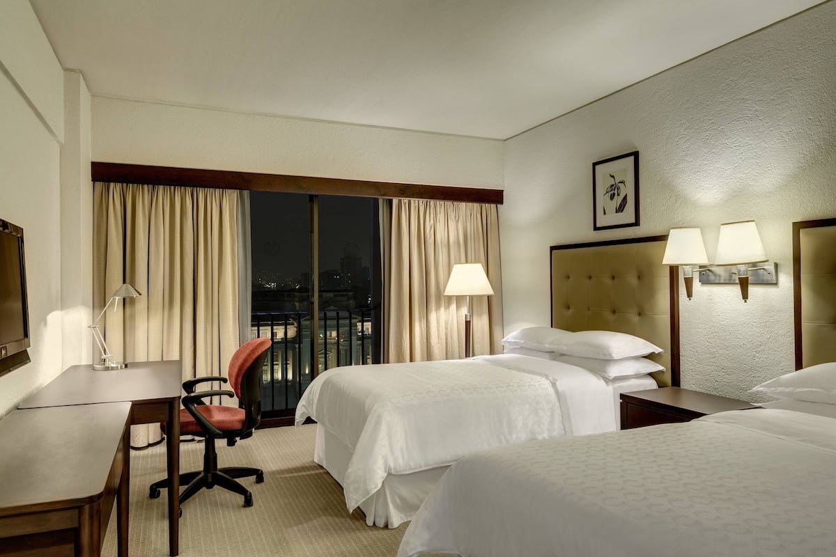 Chambre, 2 lits une place