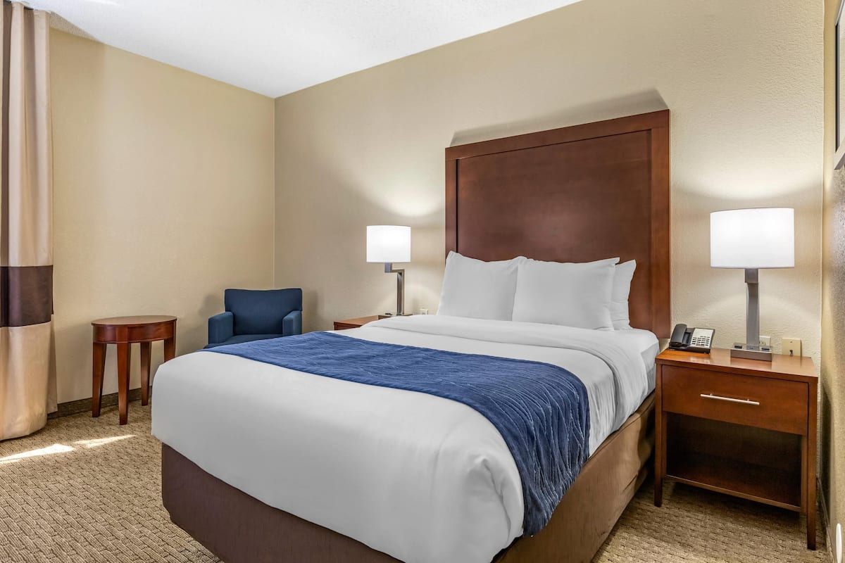 Room, 1 Double Bed, Accessible, Non Smoking | Desk, laptop workspace, blackout drapes, soundproofing