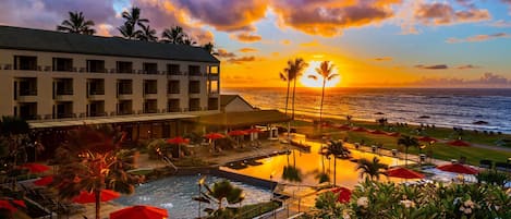 Blick von der Unterkunft