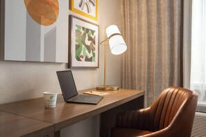 40-inch flat-screen TV with cable channels, TV