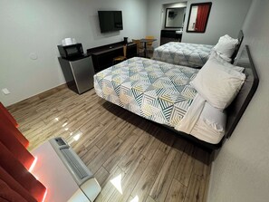 Deluxe Room, 2 Double Beds, Non Smoking, Refrigerator & Microwave