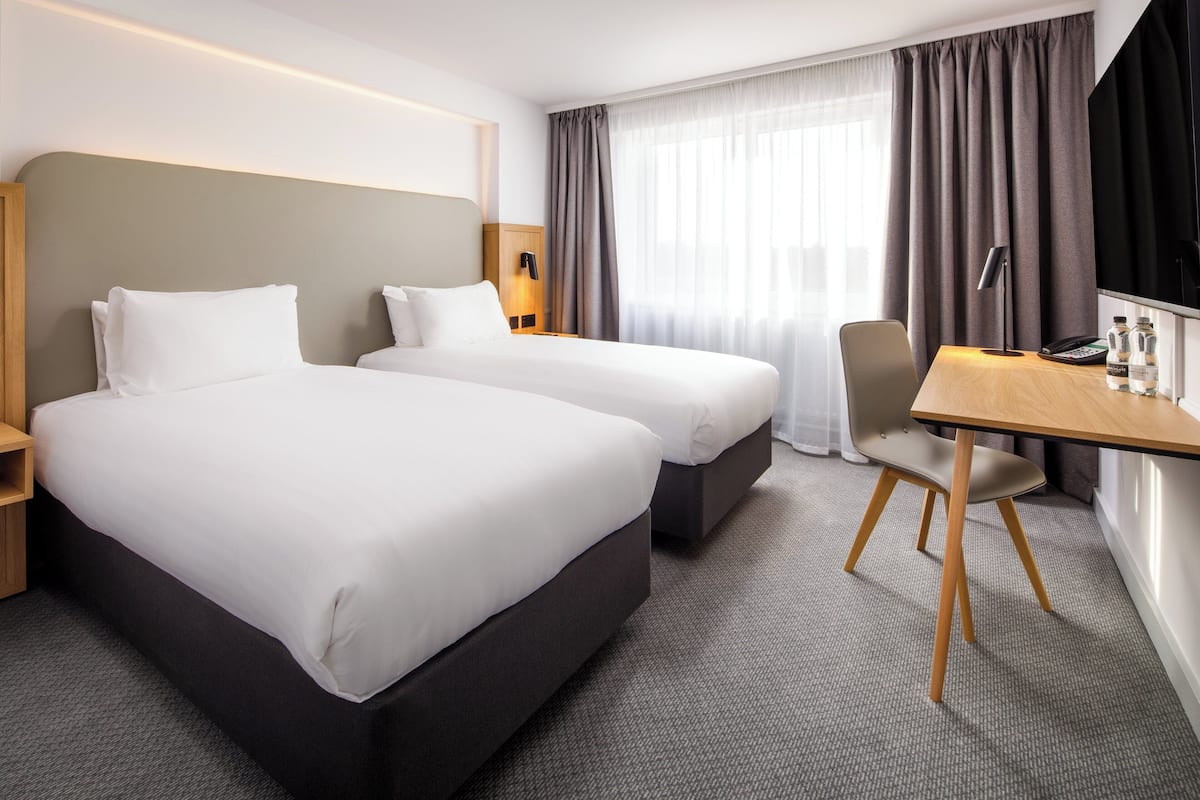 In-room safe, desk, laptop workspace, iron/ironing board