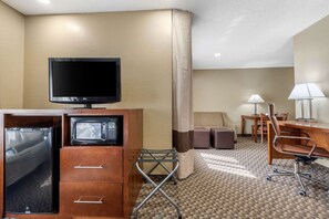 Premium bedding, down comforters, pillowtop beds, desk