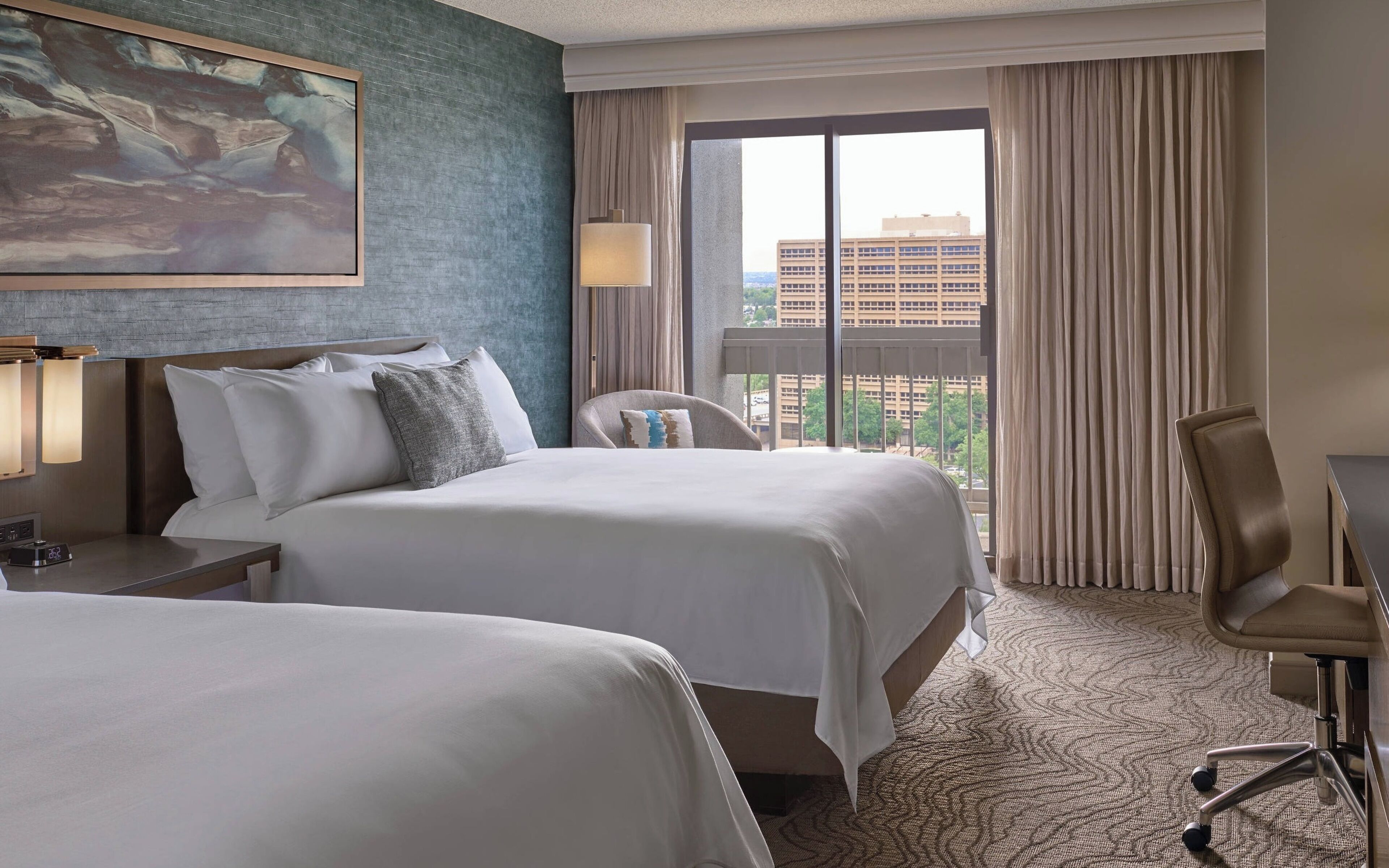 room, 2 queen beds, balcony | 1 bedroom, premium bedding, in-room safe, individually decorated