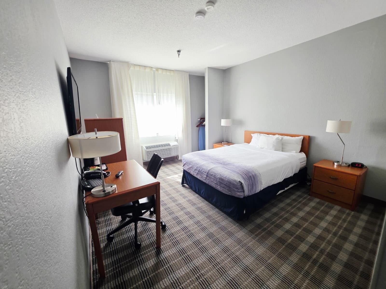 Room, 1 Queen Bed, Accessible, Non Smoking (Mobility, Roll-in Shower) | Premium bedding, in-room safe, individually furnished, desk