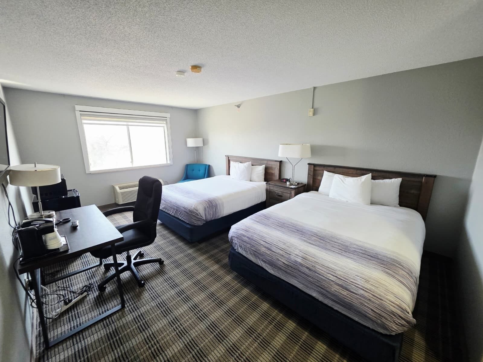 Room, 2 Queen Beds, Accessible, Non Smoking (Mobility, Roll-in Shower) | Premium bedding, in-room safe, individually furnished, desk