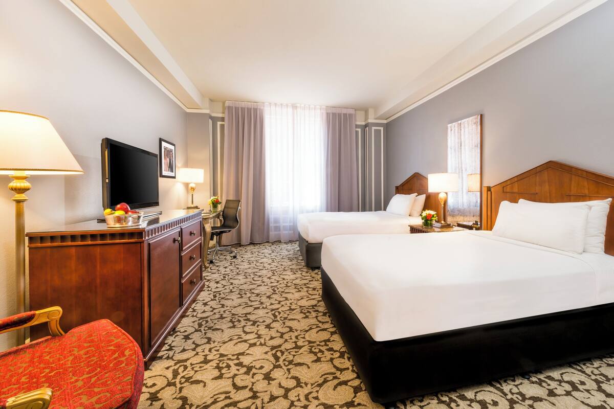 Deluxe Room, 2 Katil Kelamin (Double) | Peralatan tempat tidur hipoalergenik, gebar bulu kapas 