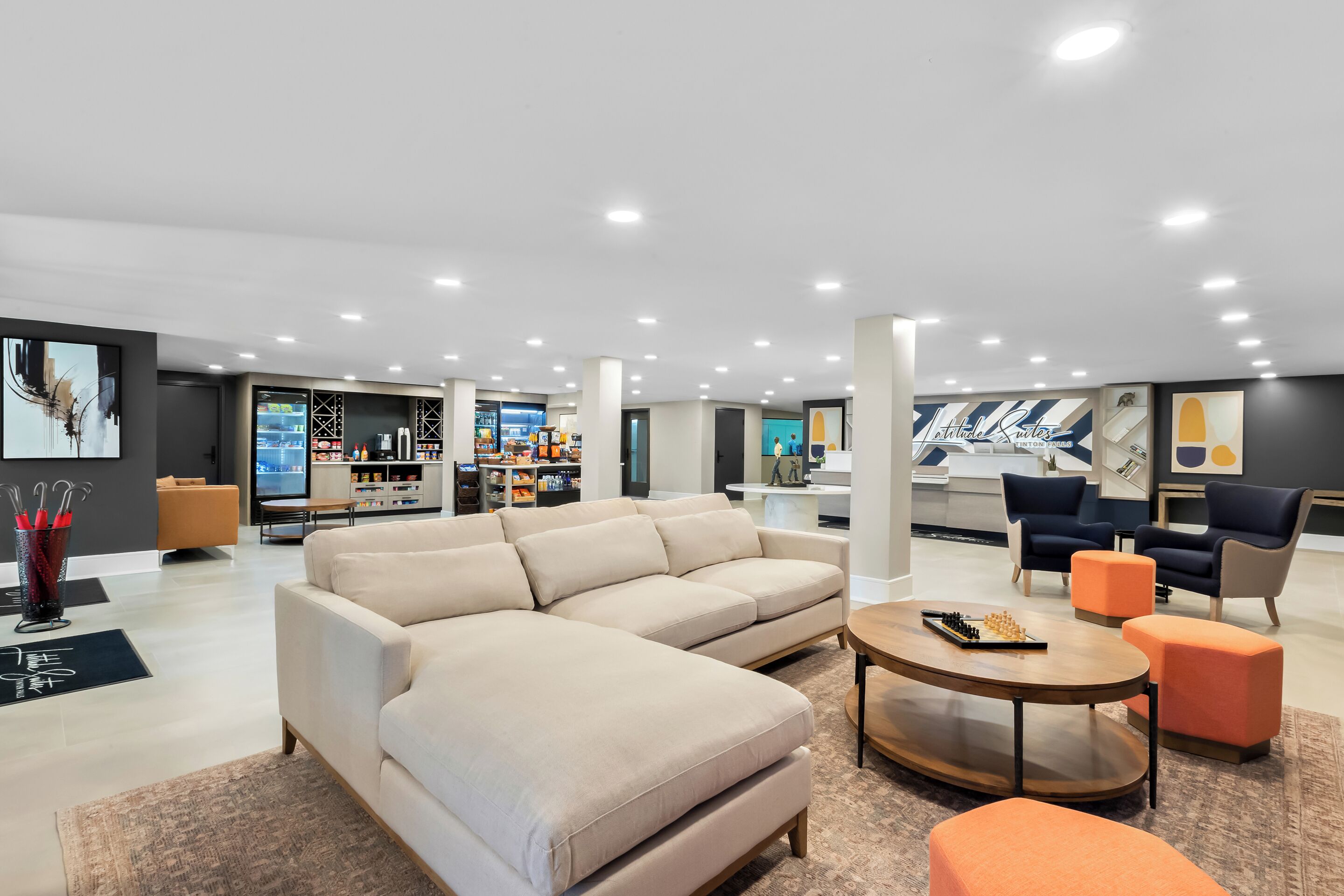 Sala de estar en el lobby