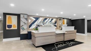 Mostrador para check-in y check-out