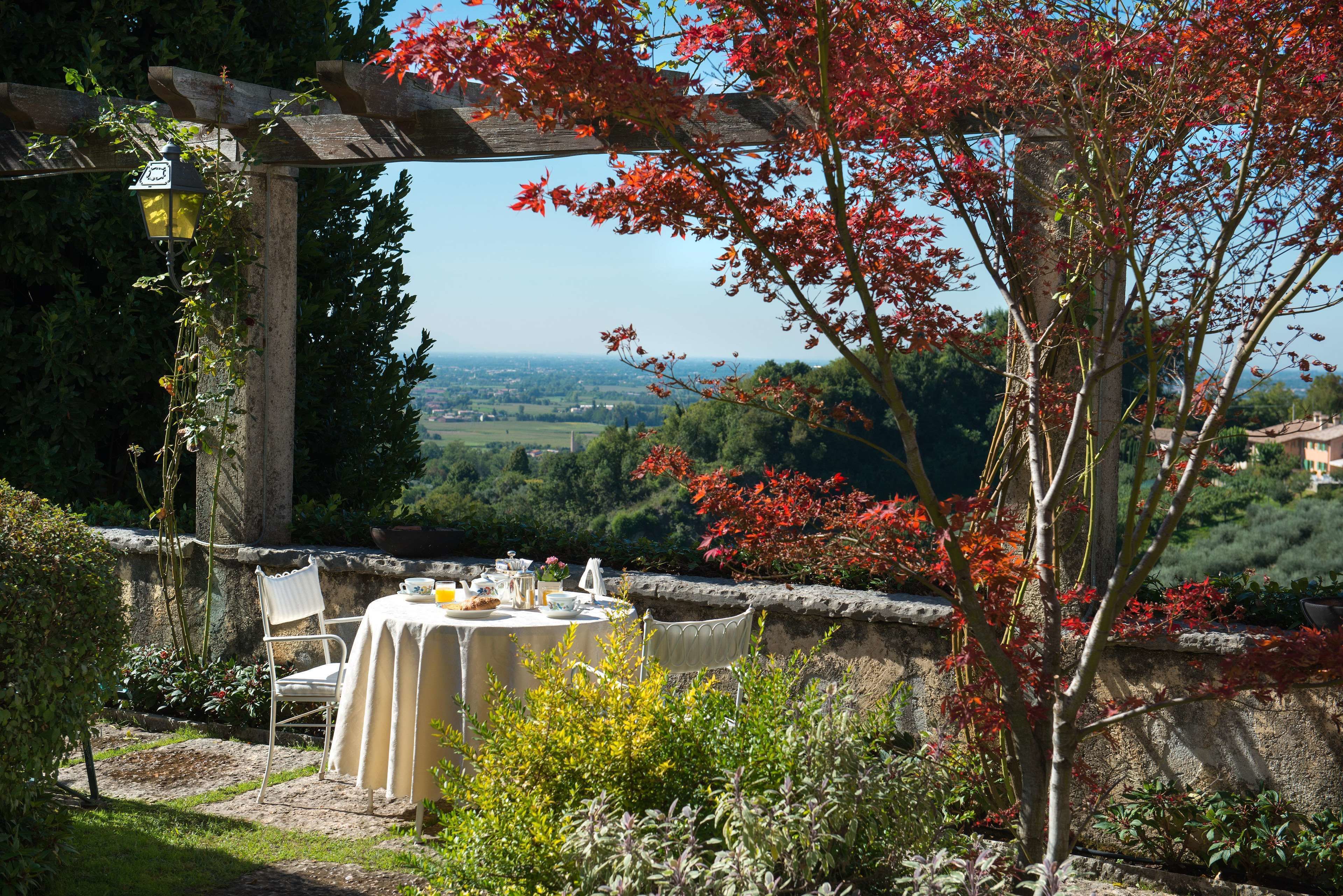 朝食、ランチ、ディナーに営業 (地中海料理、ガーデン ビュー)