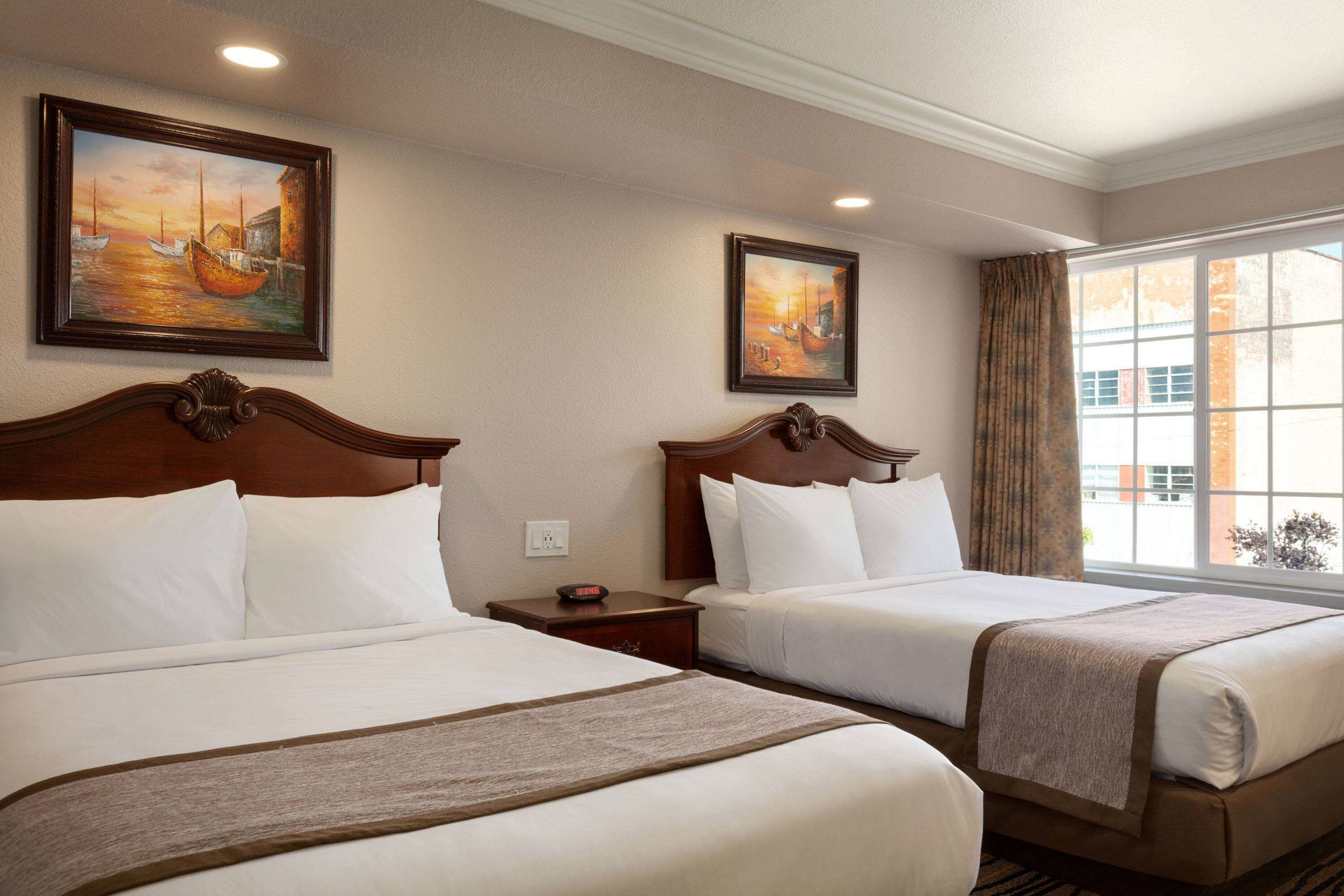 Double Room, 2 Double Beds, Non Smoking | Premium bedding, pillow-top beds, desk, laptop workspace