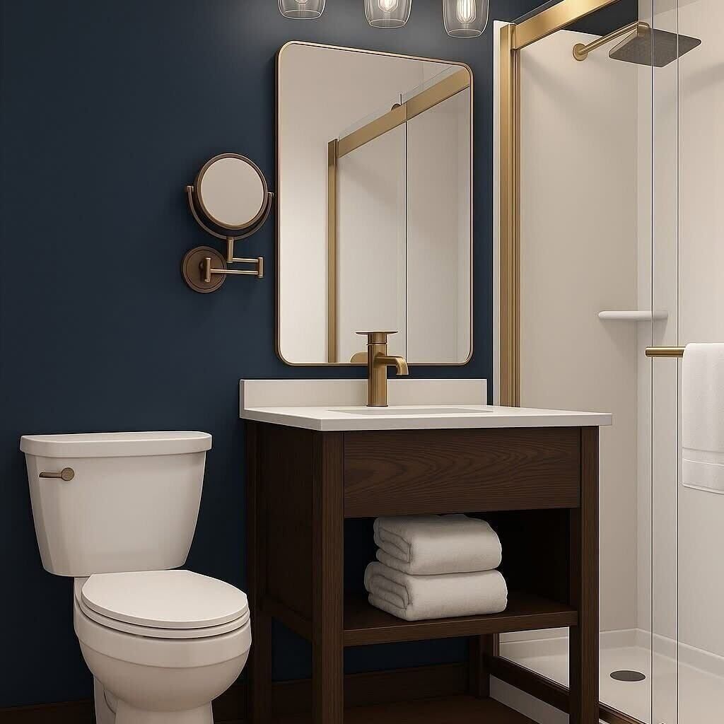 Bathroom | Shower, hair dryer, towels, soap