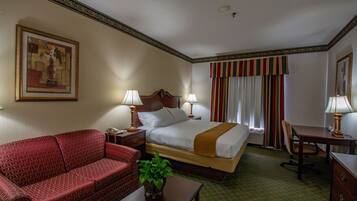 In-room safe, desk, laptop workspace, iron/ironing board