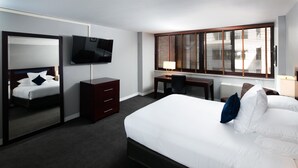 In-room safe, desk, iron/ironing board, WiFi (free)