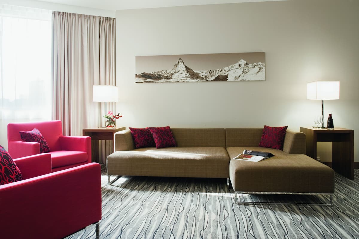 sky suite 1 bedroom | living area