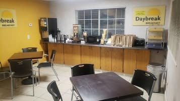 Free daily on-the-go breakfast