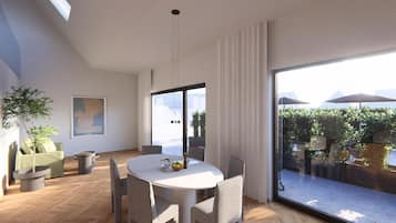 1 bilik tidur, peralatan tempat tidur premium, bar mini