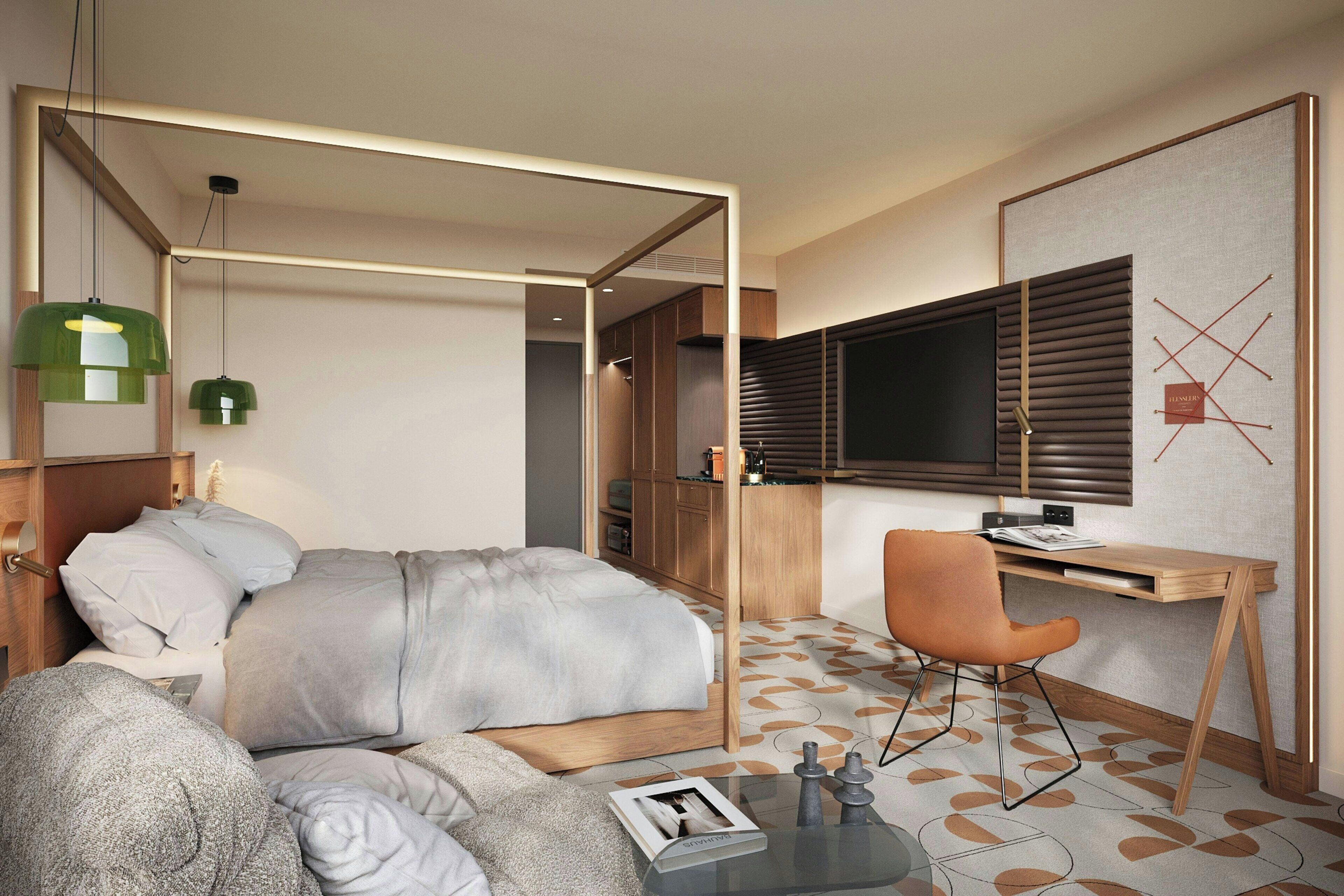 minibar, in-room safe, desk, laptop workspace