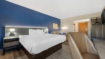 Standard Room, 1 King Bed with Sofa bed, Non Smoking | Desk, laptop workspace, blackout curtains, iron/ironing board
