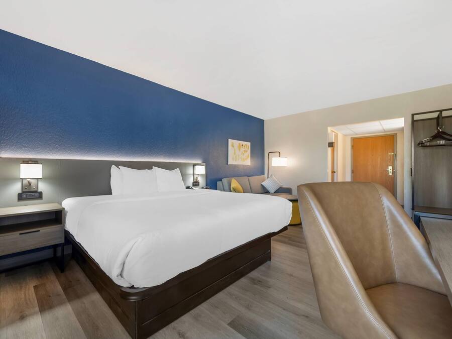 Standard Room, 1 King Bed with Sofa bed, Non Smoking | Desk, laptop workspace, blackout drapes, iron/ironing board