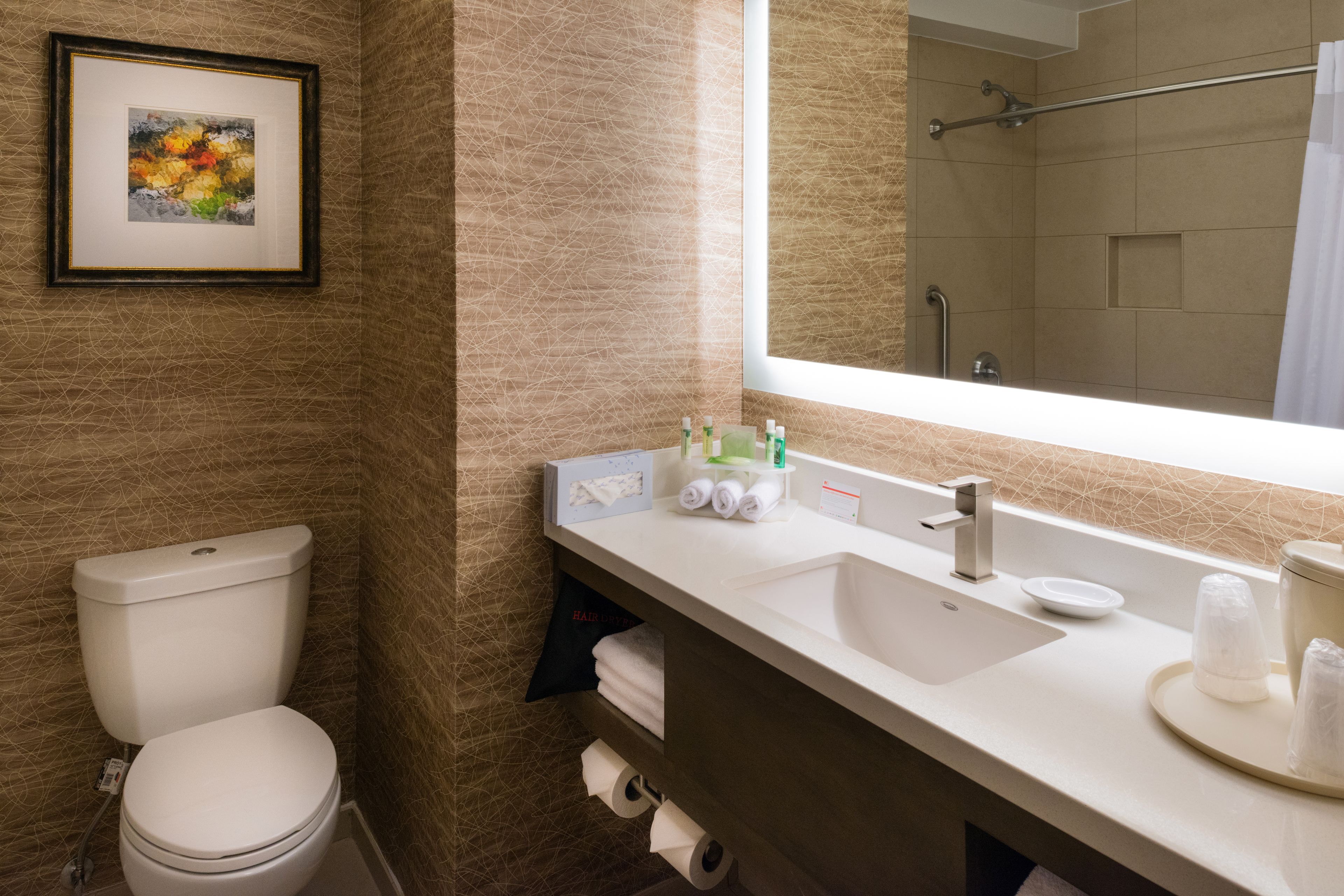suite, 1 king bed | bathroom | hair dryer, towels, soap, shampoo
