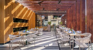 Breakfast, lunch, dinner served; Spanish cuisine, alfresco dining 