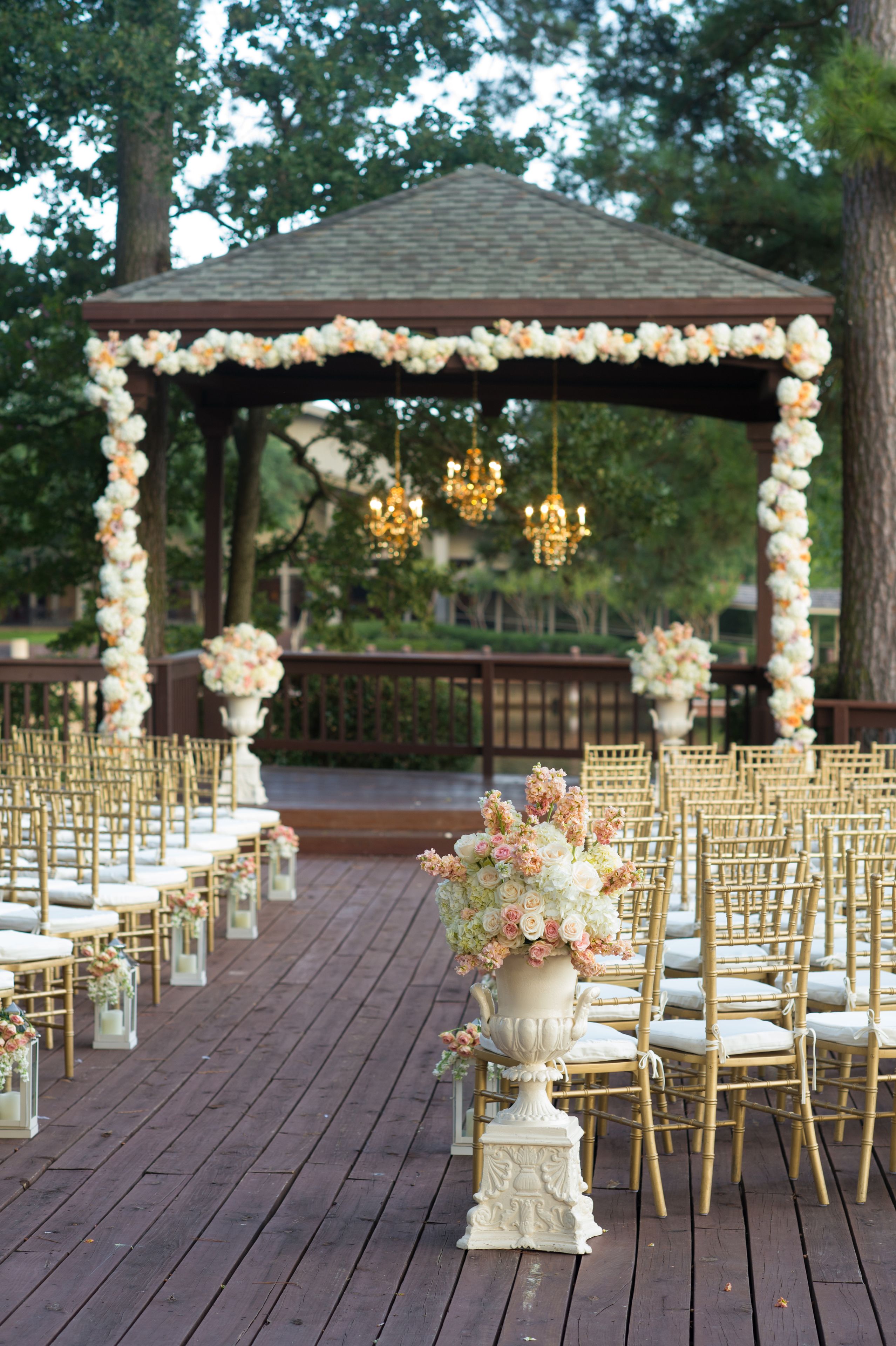 outdoor wedding area