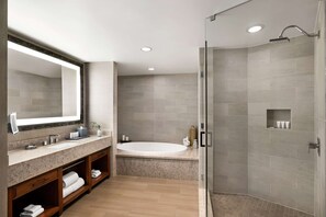 Combined shower/tub, designer toiletries, hair dryer, bathrobes - The Woodlands Resort, Curio Collection by Hilton (The Woodlands)