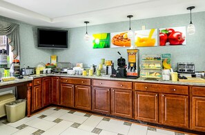 Free daily self-serve breakfast