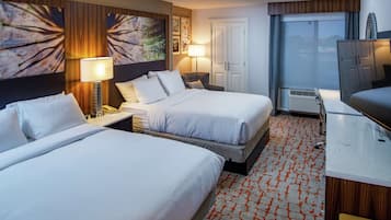 Room, 2 Queen Beds | Down comforters, in-room safe, desk, laptop workspace