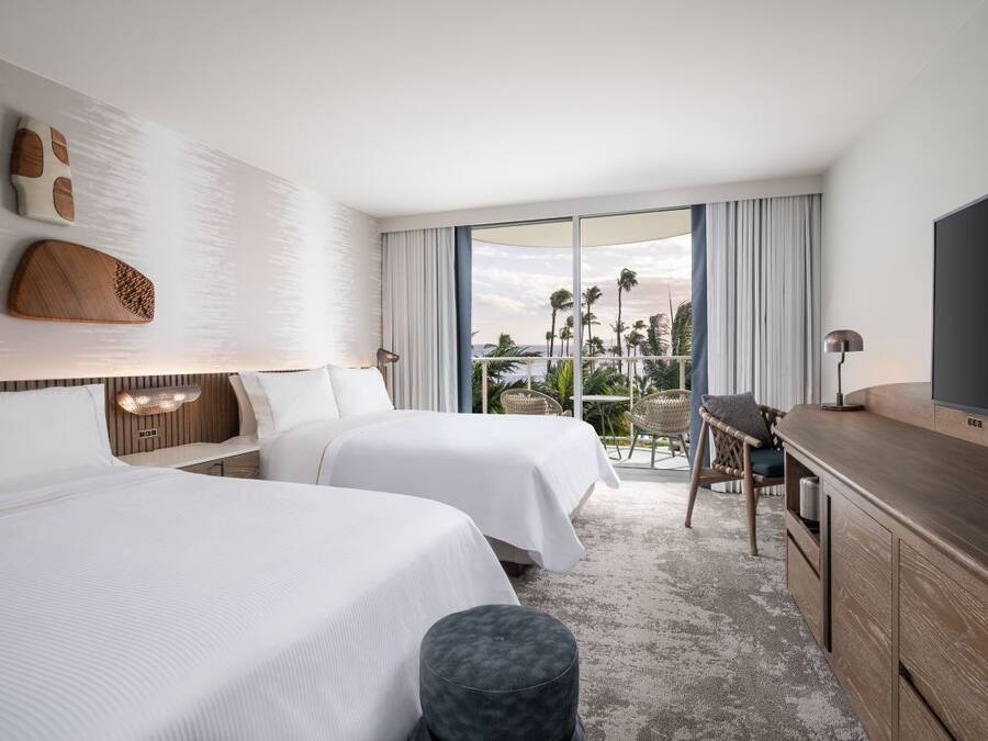 Room, 2 Queen Beds, Ocean View (Kukahi) | Pillowtop beds, in-room safe, desk, blackout drapes
