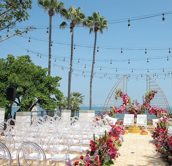 Outdoor wedding area at Loews Coronado Bay Resort