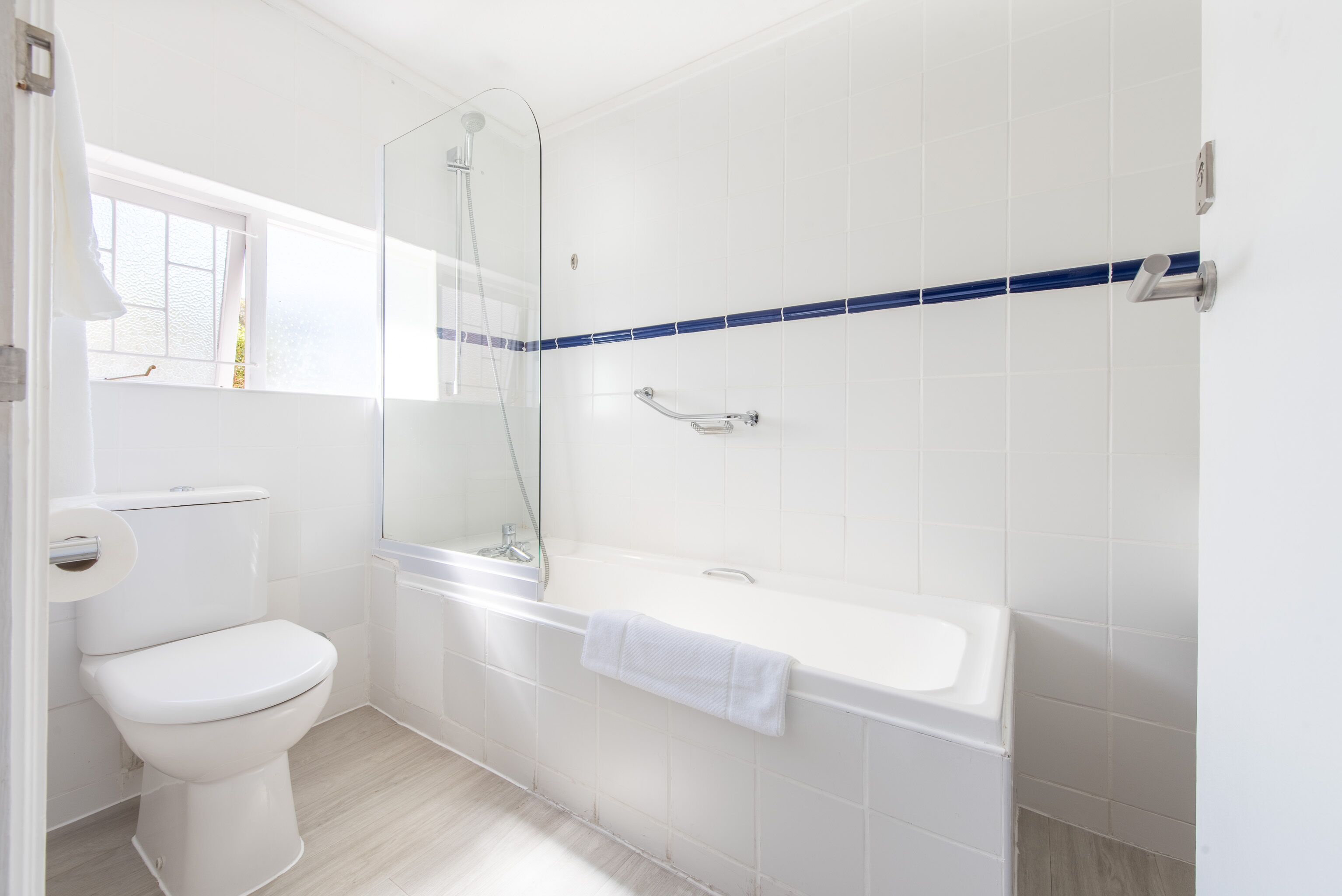 free toiletries, hair dryer, towels, soap