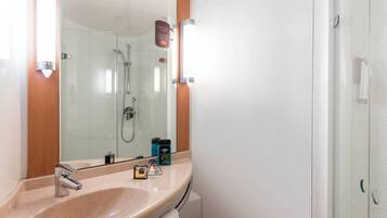 Eco-friendly toiletries, hair dryer, towels