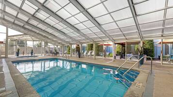 Indoor pool, seasonal outdoor pool