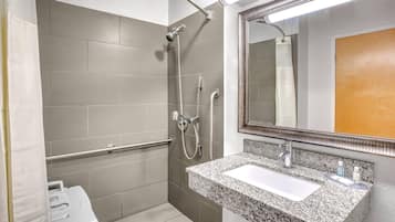 Room, 1 King Bed, Accessible, Non Smoking | In-room safe, desk, iron/ironing board, rollaway beds