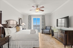 Premium bedding, down comforters, pillowtop beds, in-room safe