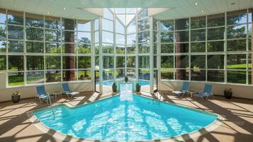 Indoor pool, seasonal outdoor pool