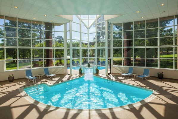 Indoor pool, seasonal outdoor pool