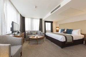 Junior Suite, 1 King Bed with Sofa bed | In-room safe, desk, soundproofing, iron/ironing board