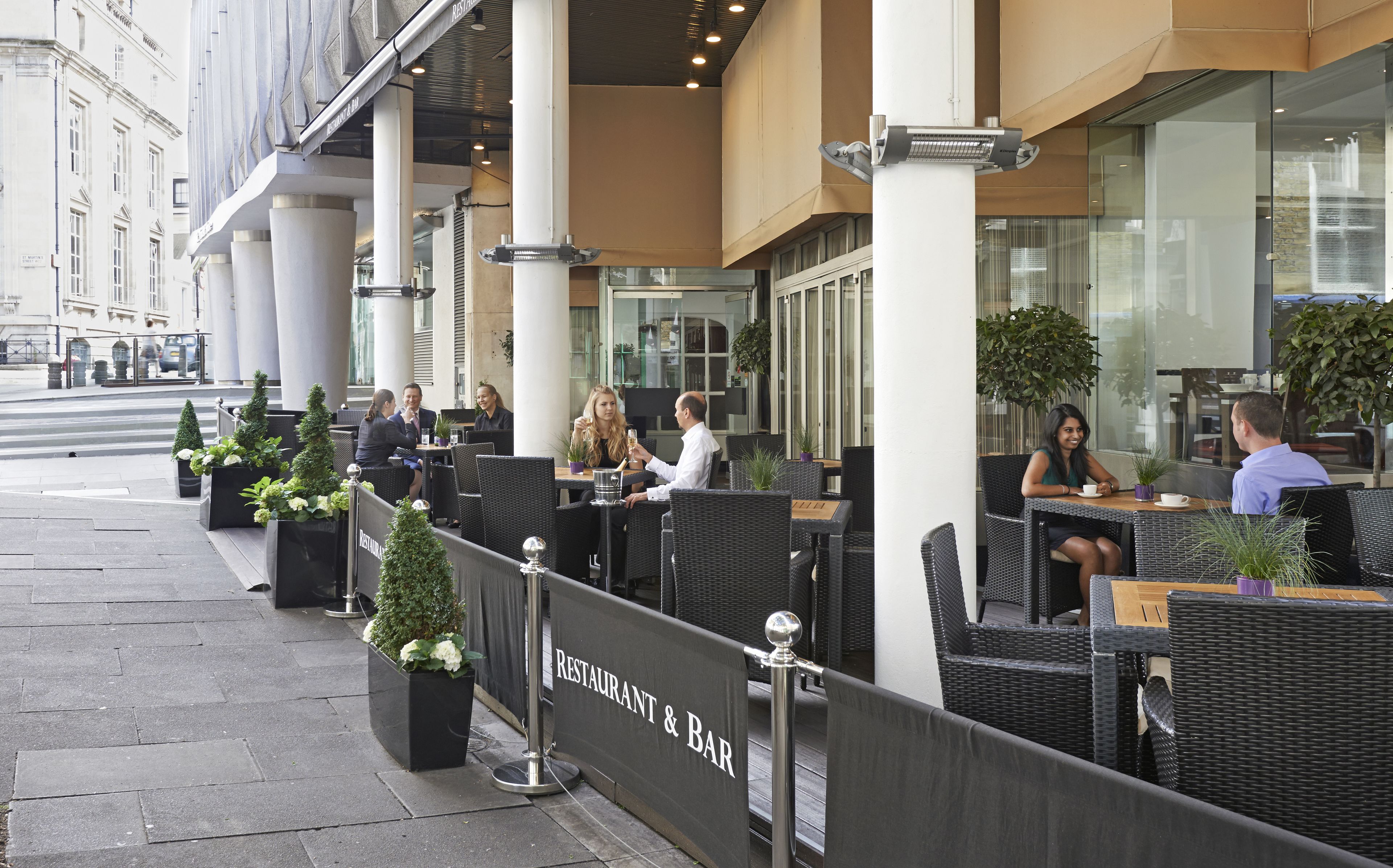 breakfast, lunch and dinner served