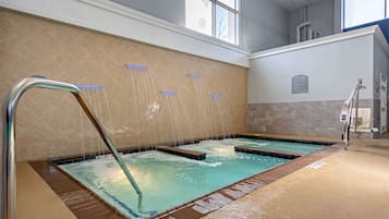 Indoor pool, open 7:00 AM to 11:00 PM, sun loungers