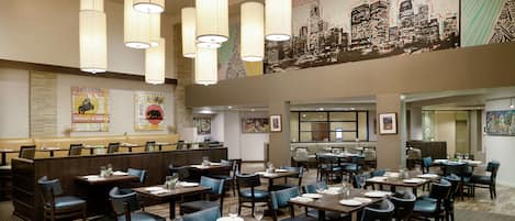 Breakfast, lunch and dinner served