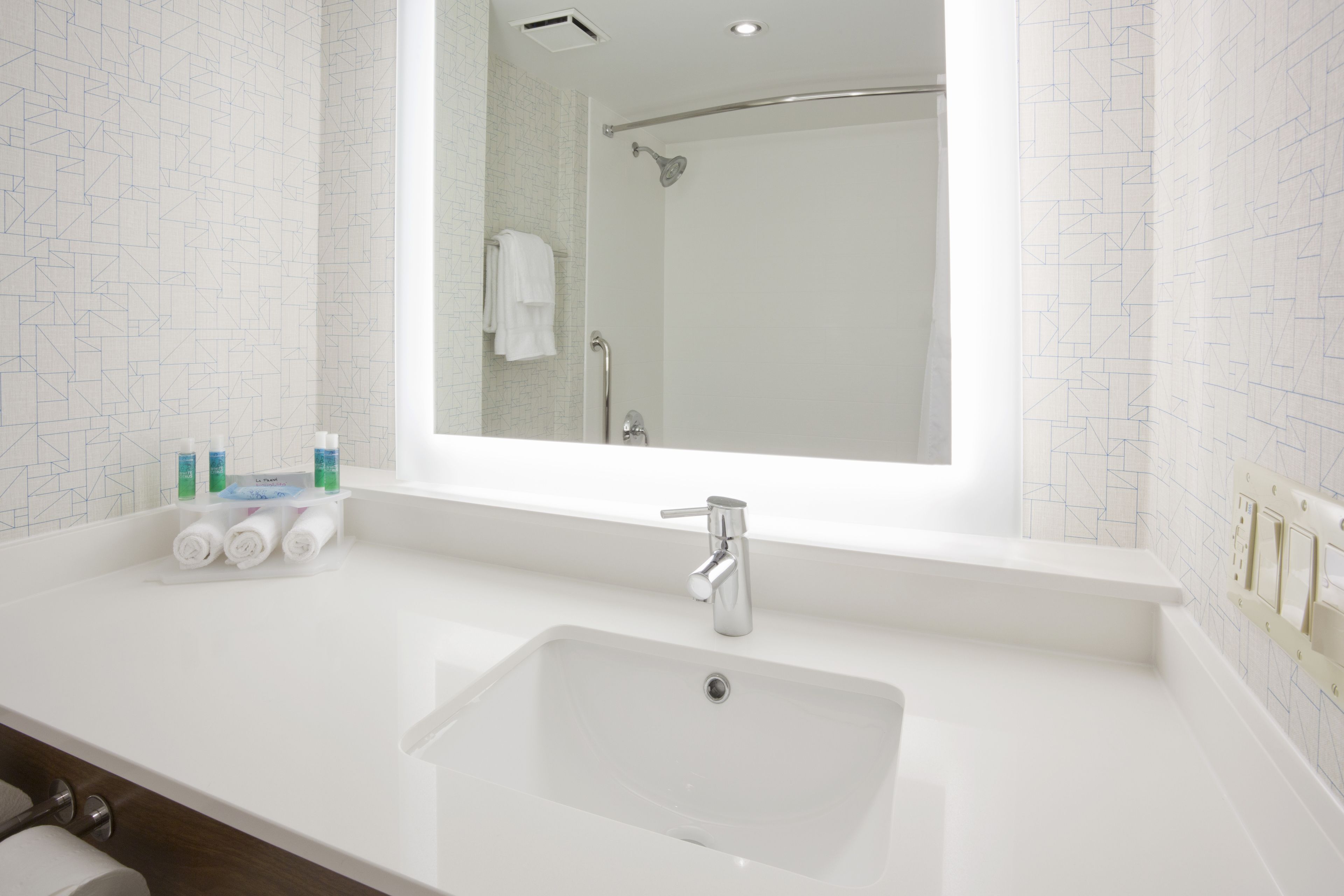 free toiletries, hair dryer, towels, soap