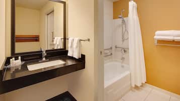 Free toiletries, hair dryer, towels