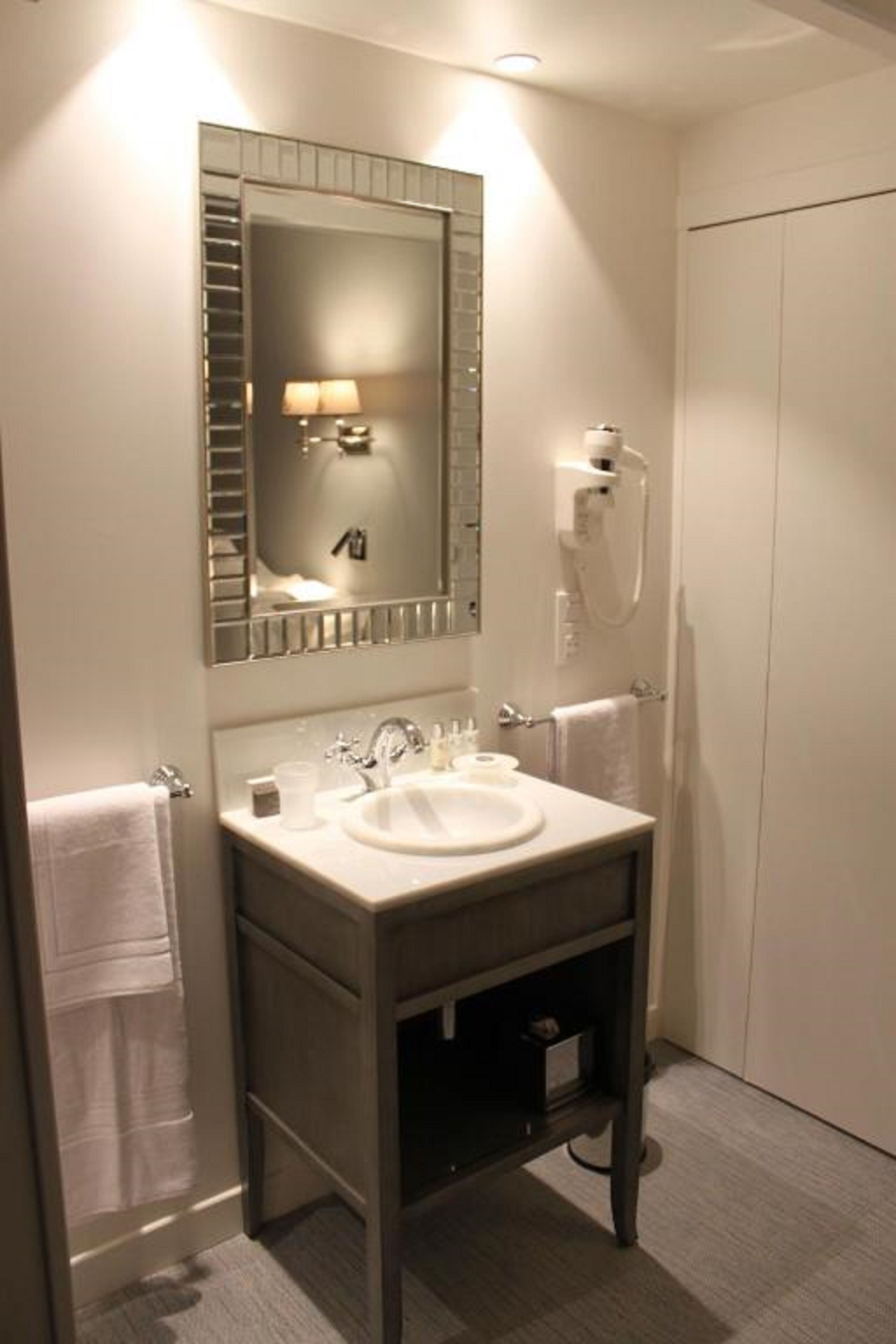 shower, dressing gowns, slippers, towels