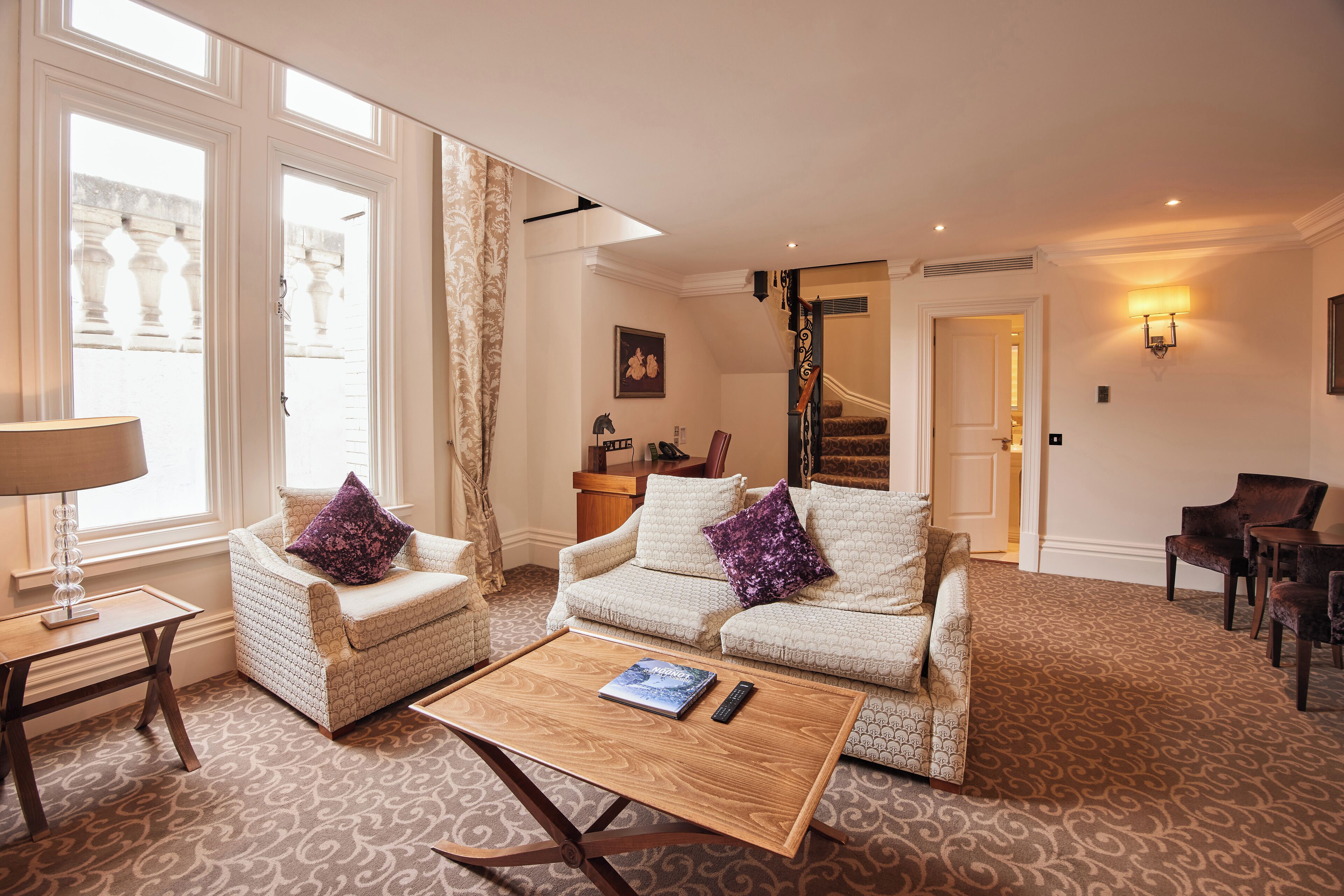 Royal Horseguards Suite | Living area | 49-inch Smart TV with satellite channels