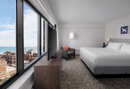 Deluxe Suite, Multiple Beds, Lake View (King and Queen Bed) | Hypo-allergenic bedding, pillowtop beds, desk, laptop workspace. Sonesta ES Suites Chicago Downtown Magnificent Mile - Medical